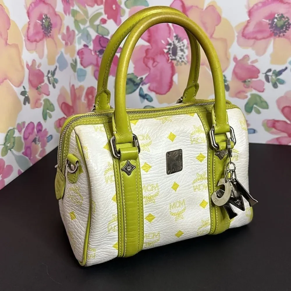 💯Authentic MCM Boston Handbag - Small🍀 - Picture 4 of 16